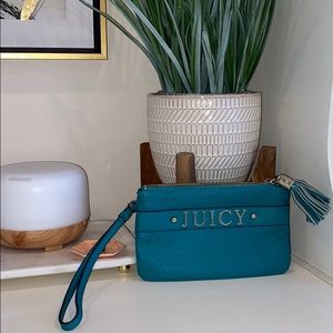Authentic Leather Juicy Couture Wristlet